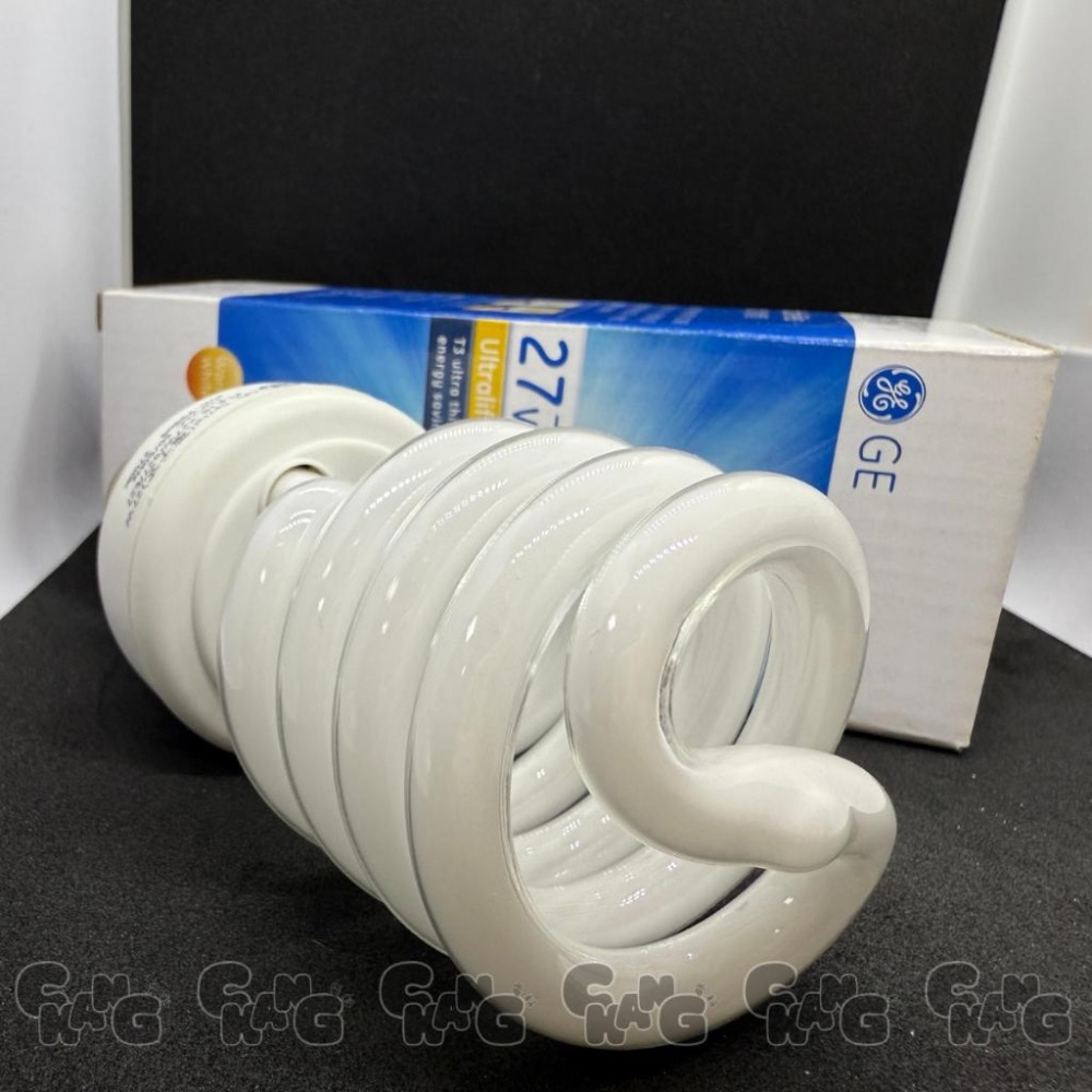 💧CHANG 電料⚡️【GE奇異 27W E27 螺旋型節能燈泡 / 黃光】高亮度・長壽命｜省電燈泡｜T3超薄燈管-細節圖3