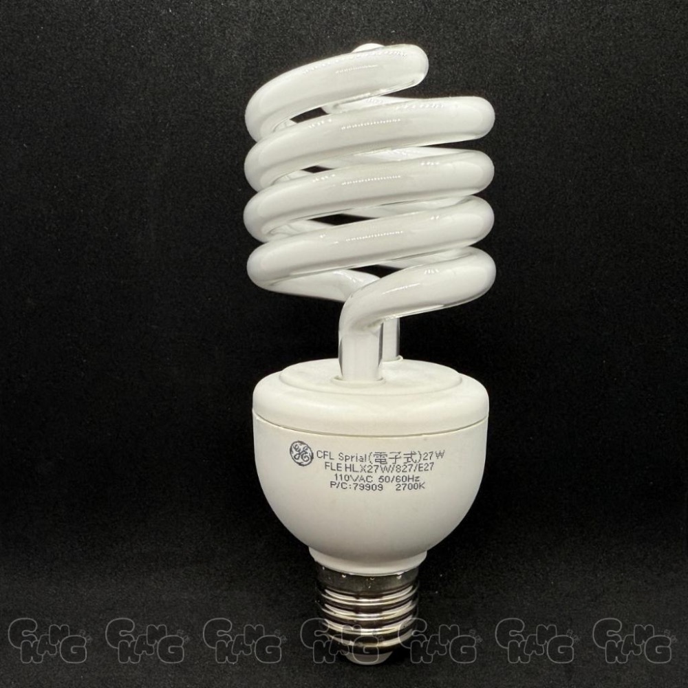 💧CHANG 電料⚡️【GE奇異 27W E27 螺旋型節能燈泡 / 黃光】高亮度・長壽命｜省電燈泡｜T3超薄燈管-細節圖4