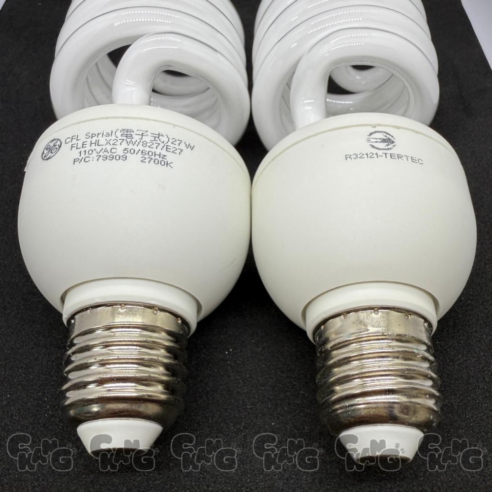 💧CHANG 電料⚡️【GE奇異 27W E27 螺旋型節能燈泡 / 黃光】高亮度・長壽命｜省電燈泡｜T3超薄燈管-細節圖5
