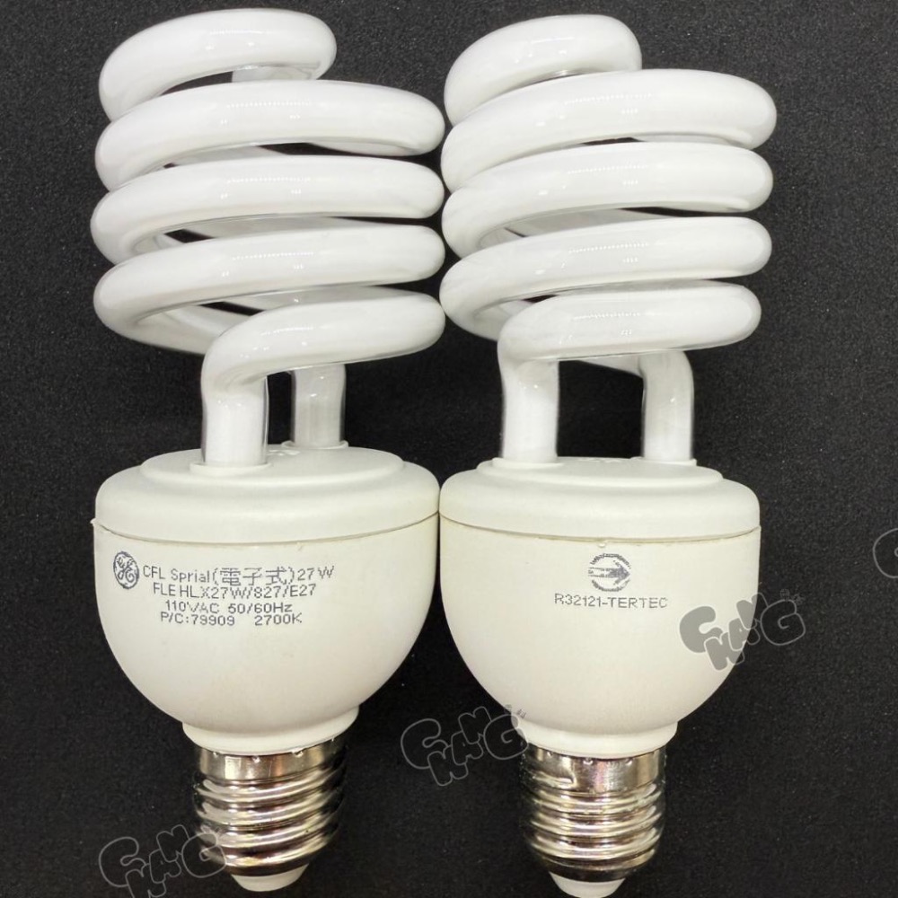 💧CHANG 電料⚡️【GE奇異 27W E27 螺旋型節能燈泡 / 黃光】高亮度・長壽命｜省電燈泡｜T3超薄燈管-細節圖6