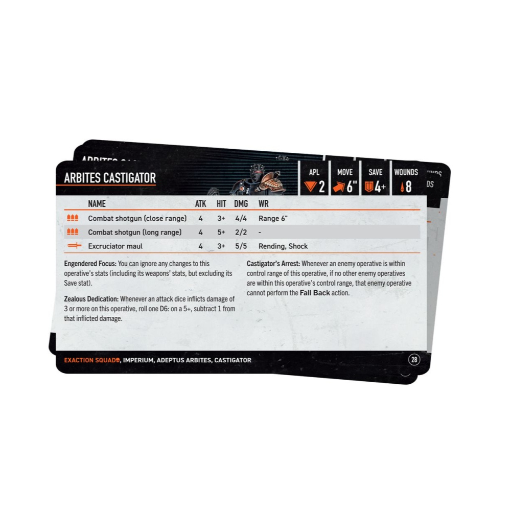 【戰鎚40k】Exaction Squad Datacards (CN) - 殺戮小隊數據卡：強徵小隊(簡中版)-細節圖3