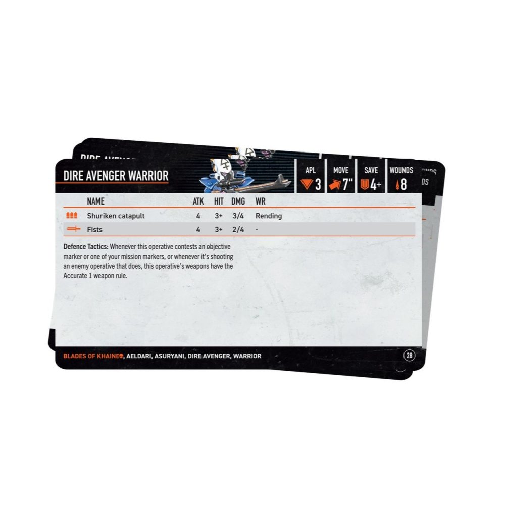 【戰鎚40k】Blades of Khaine Datacards (CN) - 殺戮小隊數據卡：凱恩之刃(簡中)-細節圖3