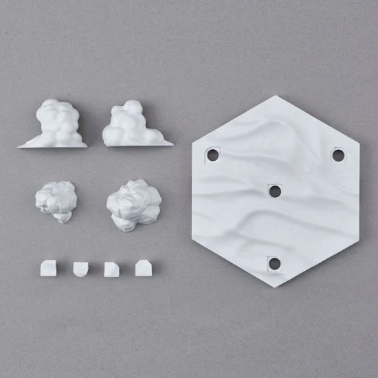 【BANDAI】Customize Scene Base Snowfield Ver - 改裝用場景台座 (雪原版本)-細節圖3