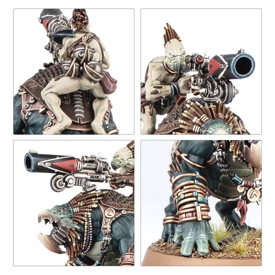 【戰鎚40k】T＇Au Empire: Krootox Rider - 鈦帝國：克魯特獸騎手-細節圖4