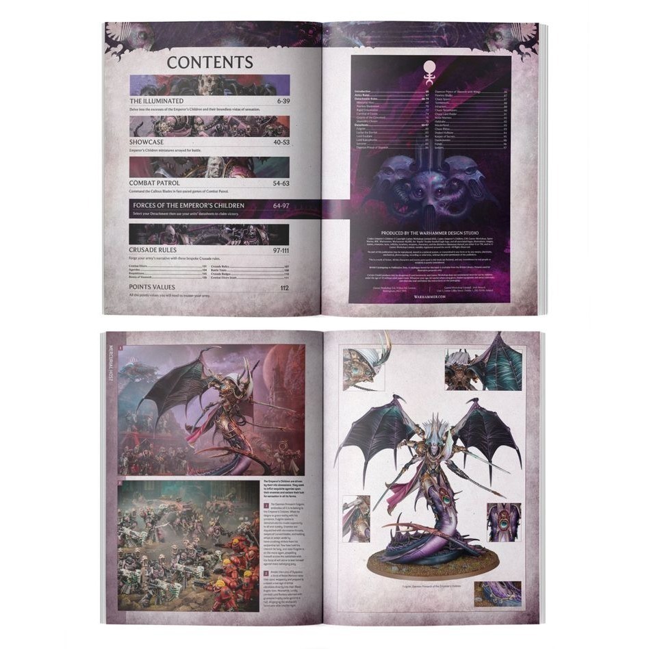 【戰鎚40K】Emperor＇s Children: Codex (Chinese) - 聖典：帝皇之子(簡中版)-細節圖2