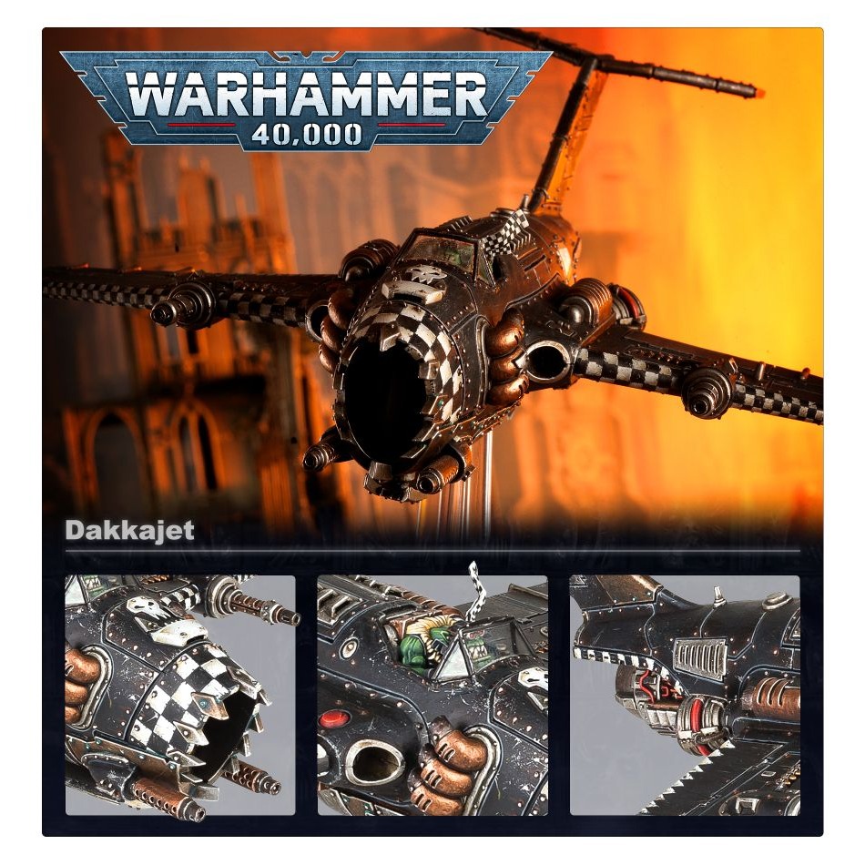 【戰鎚40k】Warhammer 40k - Orks: Dakkajet - 歐克蠻人戰鬥機-細節圖3