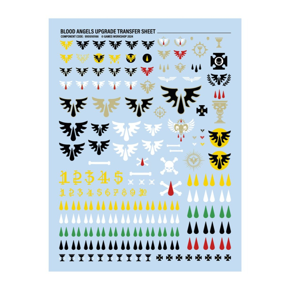 【戰鎚40k】Blood Angels: Upgrades and Transfers -聖血天使：聖血天使改件與水貼-細節圖4