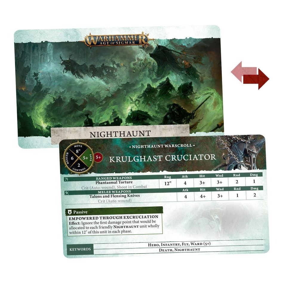 【AOS】Nighthaunt: Warscroll Cards (CHN) - 暗夜游魂：戰爭卷軸卡片(簡中)-細節圖3