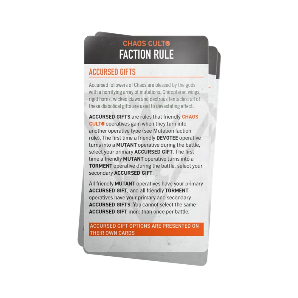 【戰鎚40k】Kill Team: Chaos Cult Datacards(Chinese)-混沌教派數據卡(簡中版)-細節圖3
