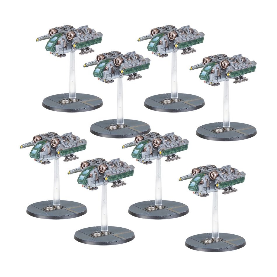 【戰鎚荷魯斯之亂】Legions Imperialis: Arvus Lighters -帝國軍團：阿維魯斯輕型運輸艇-細節圖2