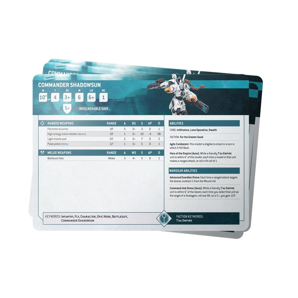 【戰鎚40K】T＇Au Empire: Datasheet Cards (Chinese) -數據卡：鈦帝國(簡中版)-細節圖2