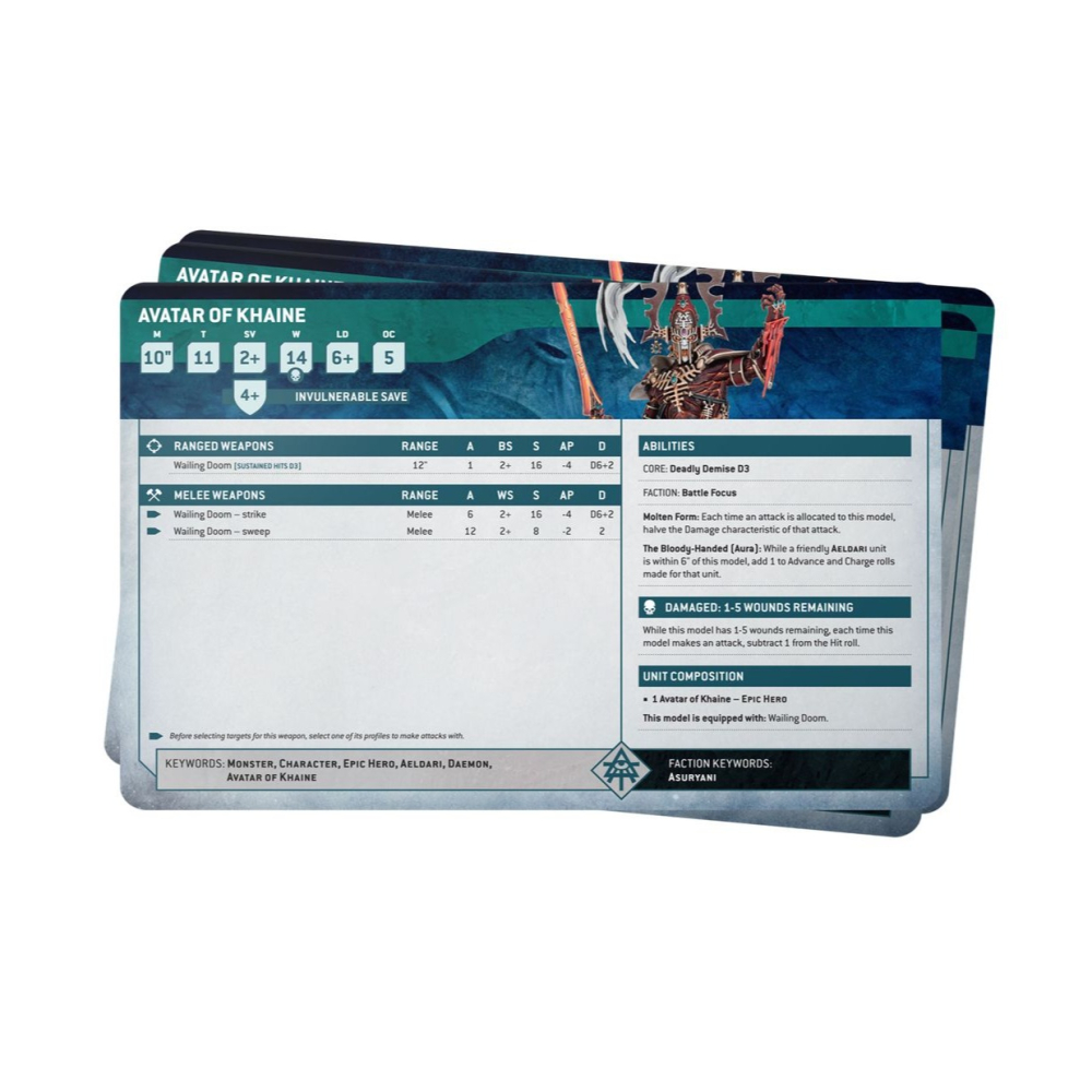 【戰鎚40k】Aeldari: Datasheet Cards (Chinese) - 數據卡：艾達靈族(簡中版)-細節圖2