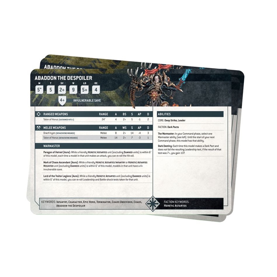 【戰鎚40K】CSM:Datasheet Cards (English)-數據表:混沌星際戰士(英文版)-細節圖2