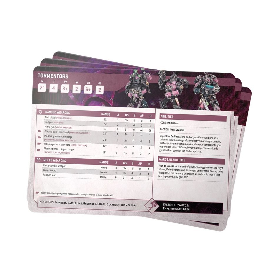 【40K】Emperor＇s Children: Datasheet Cards(CHN)-數據表卡片：帝皇之子(簡中)-細節圖2