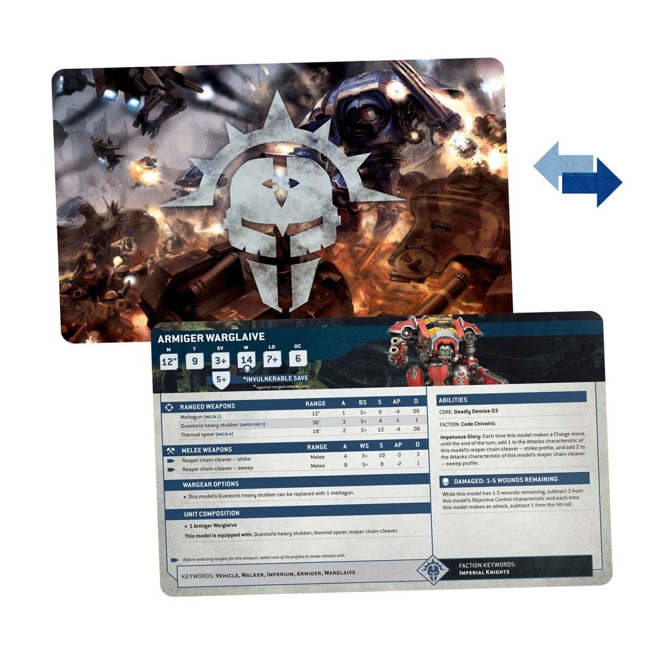 【戰鎚40k】Imperial Knights:Datasheet Cards(ENG)-數據卡：帝國騎士(英文版)-細節圖2
