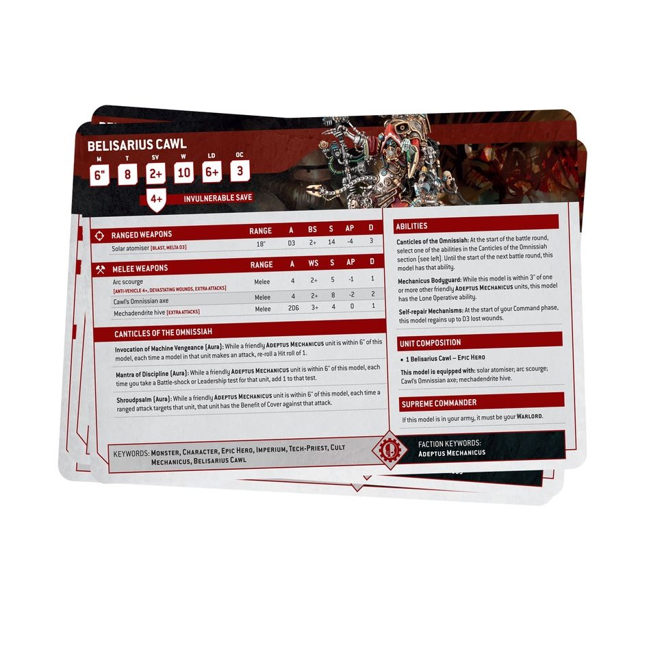 【戰鎚40K】Adeptus Mechanicus Datasheet Cards(CHN)-機械修會數據卡(簡中版)-細節圖2