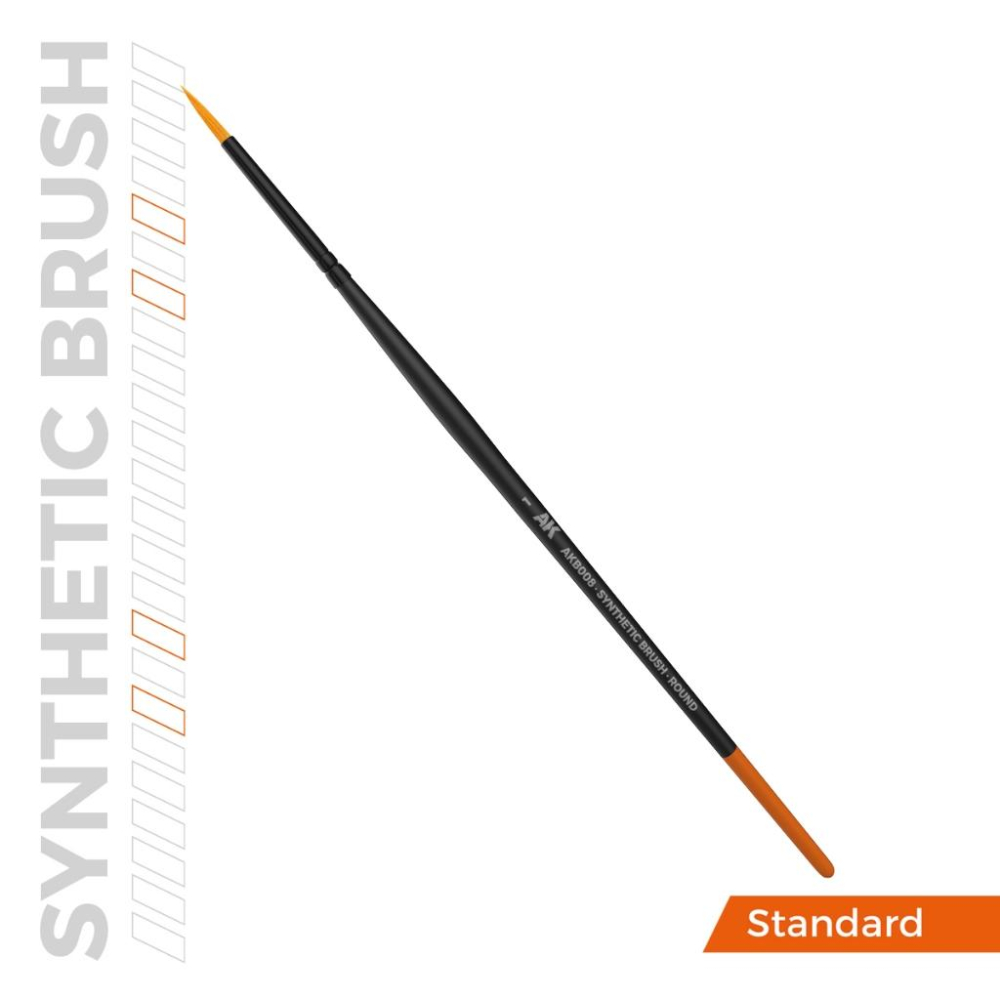 AKB008 - AK Synthetic Brush - Round 1-細節圖3