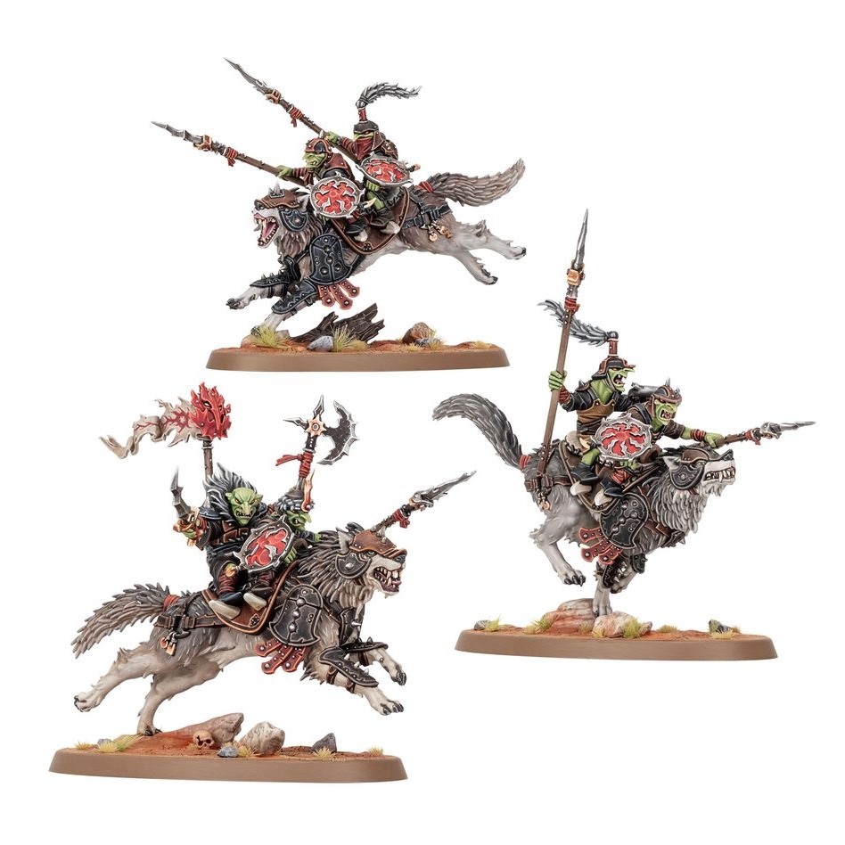 【戰鎚AOS】Gloomspite Gitz: Snarlpack Cavalry - 暗怨地精：齜牙獸合騎兵-細節圖2