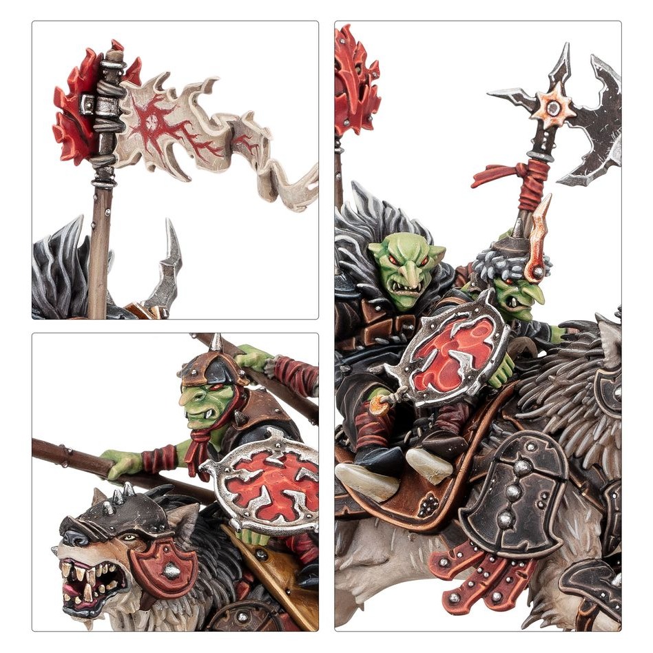 【戰鎚AOS】Gloomspite Gitz: Snarlpack Cavalry - 暗怨地精：齜牙獸合騎兵-細節圖3