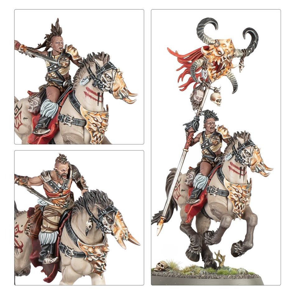 【戰鎚席格瑪紀元】Darkoath Fellriders - 黑暗之奴：暗誓恐懼騎兵-細節圖4