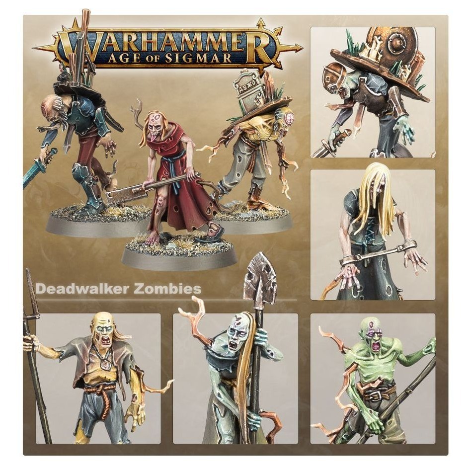 【戰錘AOS】Soulblight Gravelords: Deadwalker Zombies-魂荒墳主死亡行者殭屍-細節圖3