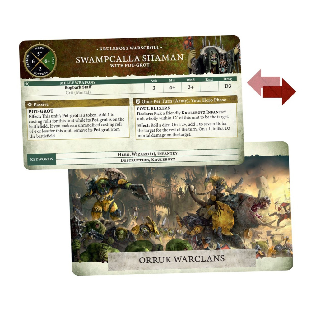 【戰鎚AOS】Orruk Warclans Warscroll Cards (EN)-獸人戰爭氏族戰爭卷軸卡片(英文版)-細節圖2