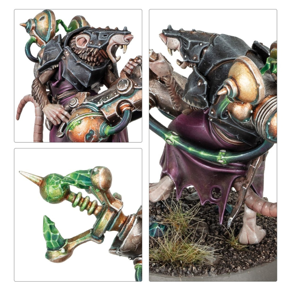 【戰鎚AOS】Skaven: Warlock Galvaneer - 斯卡文鼠人：流電術士-細節圖2