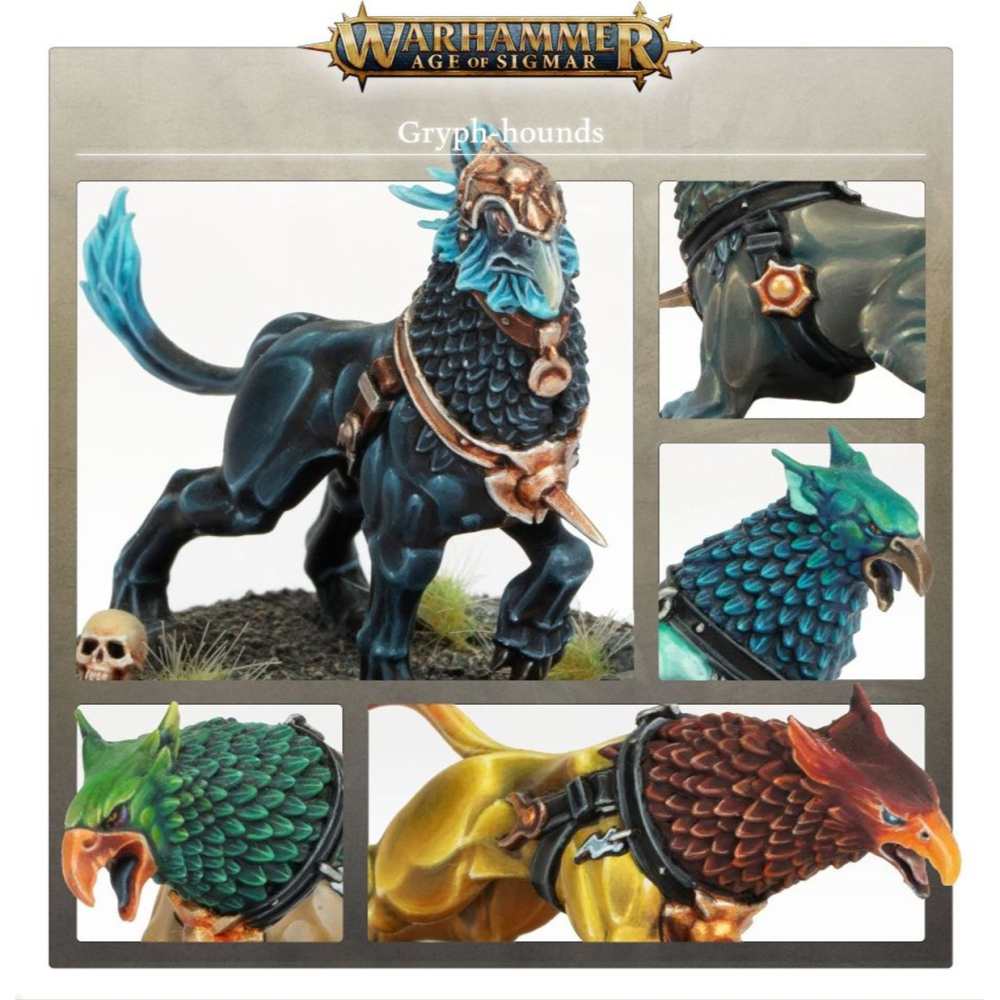 【戰鎚席格瑪紀元】Stormcast Eternals: Gryph-Hounds - 雷鑄神兵獅鷲犬-細節圖2