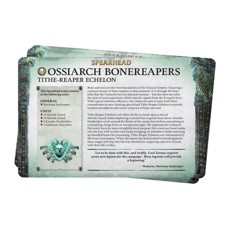 【戰鎚AOS】 Ossiarch Bonereapers (Chinese) - 陣營卡包：殮骨駭軍(簡中版)-細節圖2