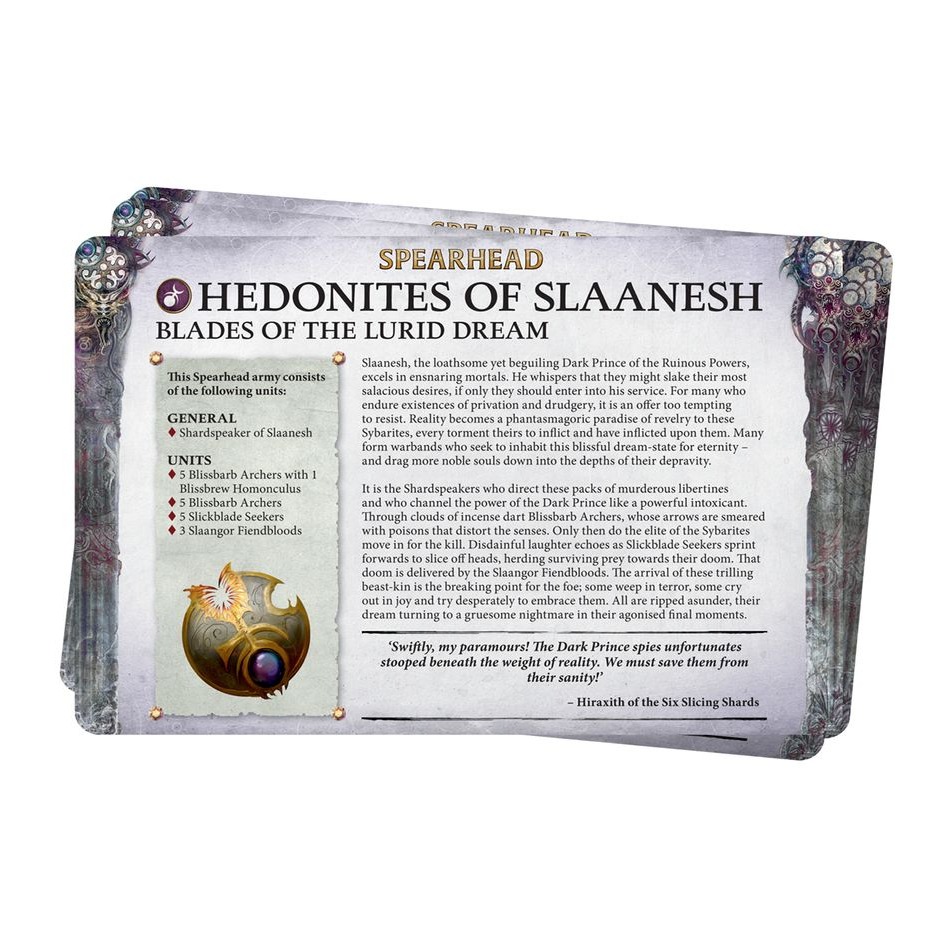 【戰鎚AOS】Hedonites of Slaanesh (Chinese) - 陣營卡包：色孽慾魔(簡中版)-細節圖2