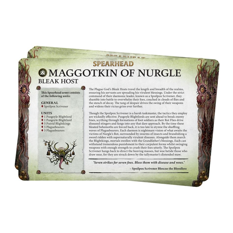 【戰鎚AOS】Maggotkin of Nurgle (English) - 陣營卡包：納垢蛆裔(英文版)-細節圖2