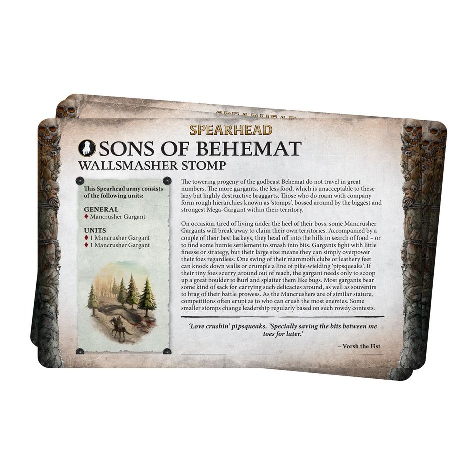 【戰鎚AOS】Sons of Behemat (English) - 陣營卡包：貝西摩特之子(英文版)-細節圖2