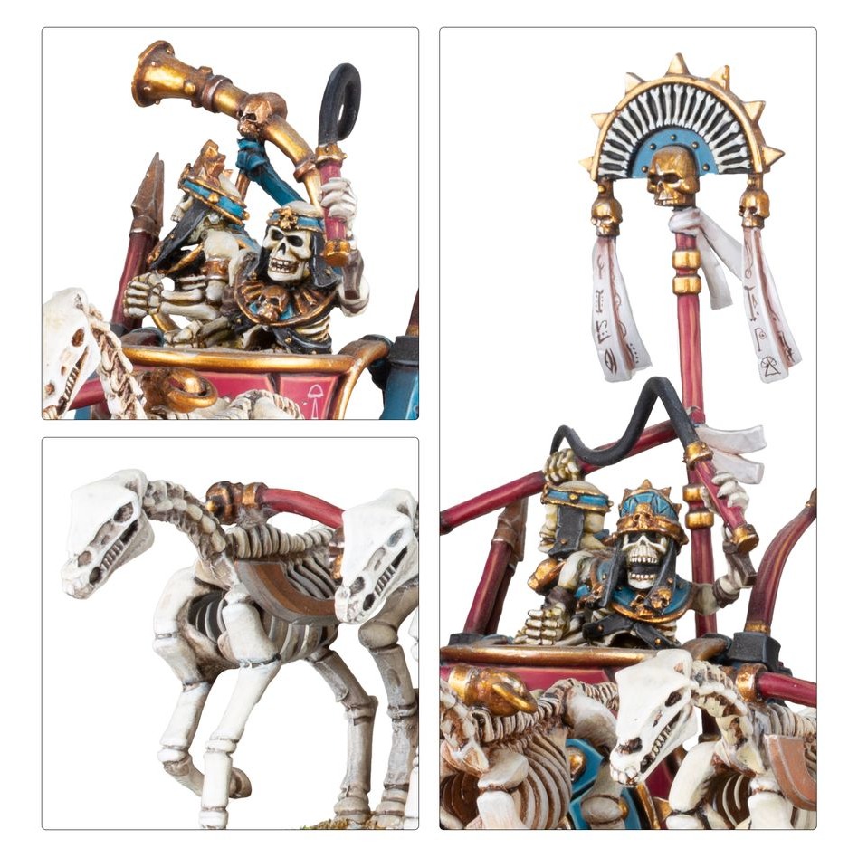 【戰鎚舊世界】Tomb Kings of Khemri: Skeleton Chariots- 喀穆里古墓王：骷髏戰車-細節圖3