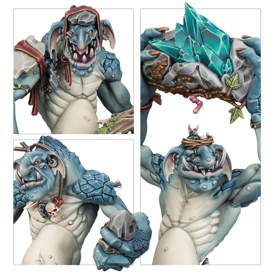 【戰鎚席格瑪紀元】Gloomspite Gitz: Rockgut Troggoths - 幽暗惡徒石膽食人妖-細節圖3