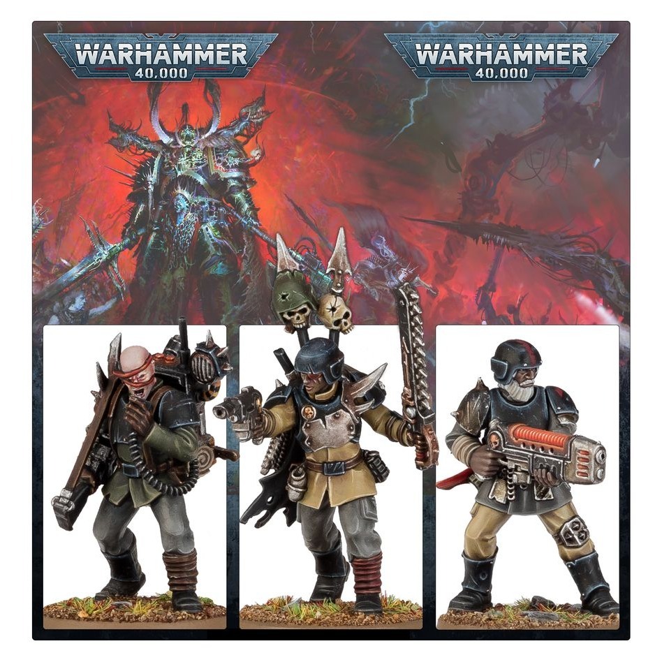 【戰鎚40k】Chaos Space Marines: Traitor Guardsmen Squad -叛變衛軍小隊-細節圖7
