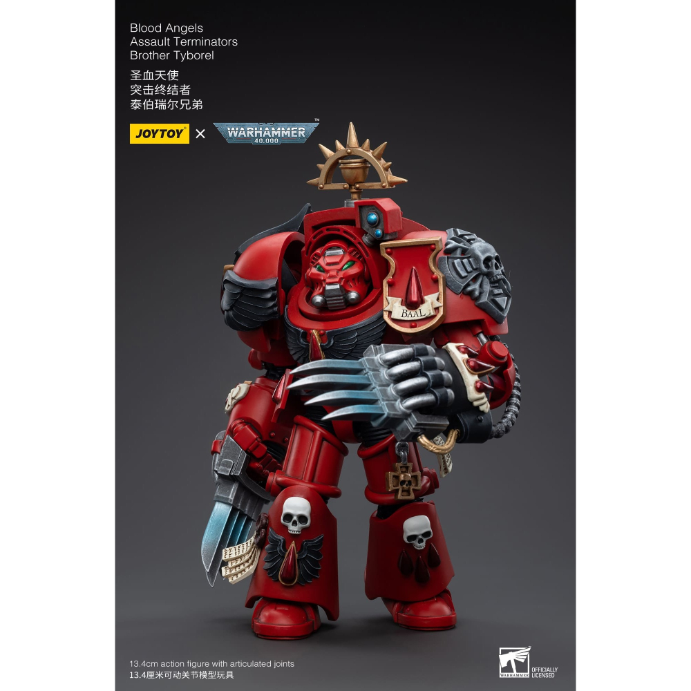 【JoyToy暗源】Blood Angels Brother Tyborel - 聖血天使 突擊終結者 泰伯瑞爾兄弟-細節圖3