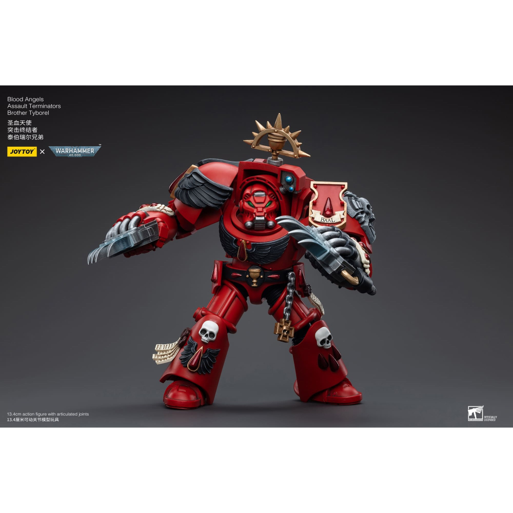 【JoyToy暗源】Blood Angels Brother Tyborel - 聖血天使 突擊終結者 泰伯瑞爾兄弟-細節圖4
