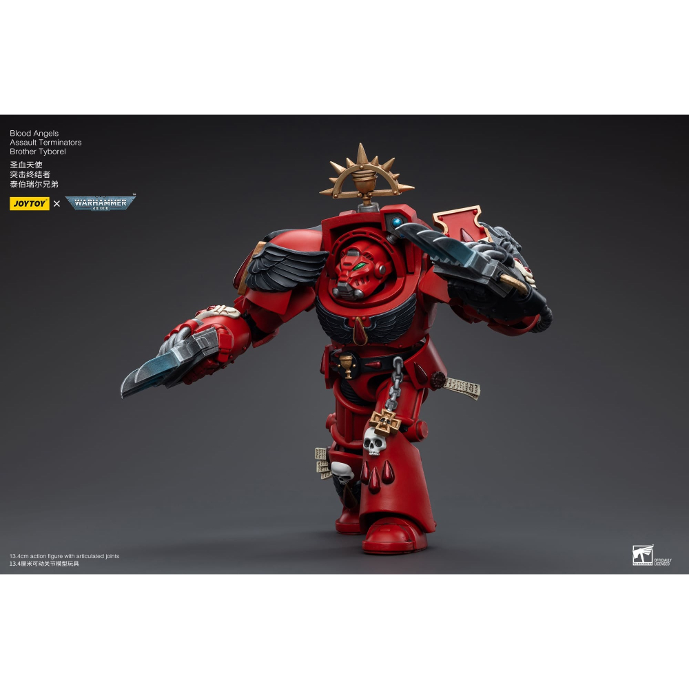 【JoyToy暗源】Blood Angels Brother Tyborel - 聖血天使 突擊終結者 泰伯瑞爾兄弟-細節圖5