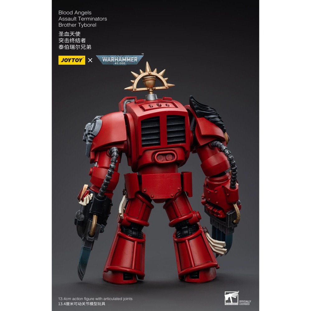 【JoyToy暗源】Blood Angels Brother Tyborel - 聖血天使 突擊終結者 泰伯瑞爾兄弟-細節圖2