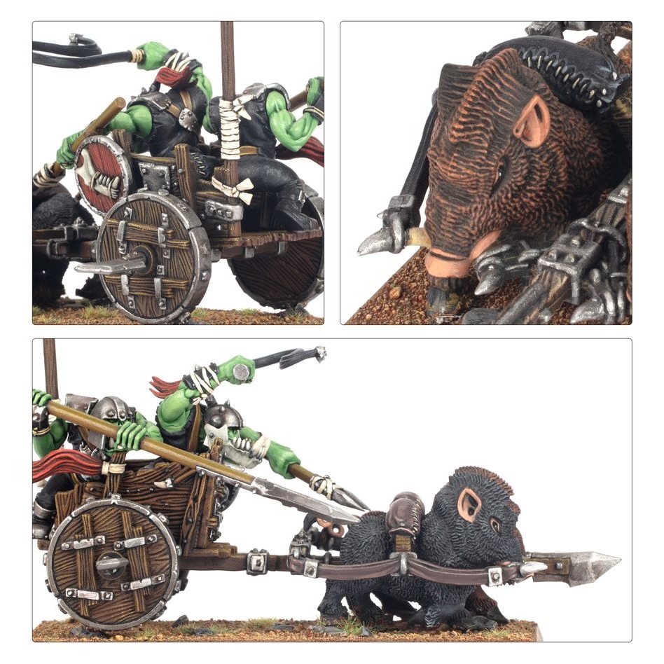 【戰鎚舊世界】Orc Boar Chariots - 獸人與地精部族：獸人戰豬戰車-細節圖3