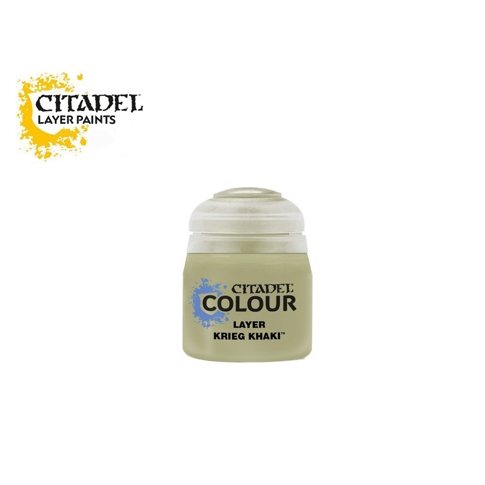 【Citadel】Layer/疊色漆 : Krieg Khaki (12ml)-細節圖2