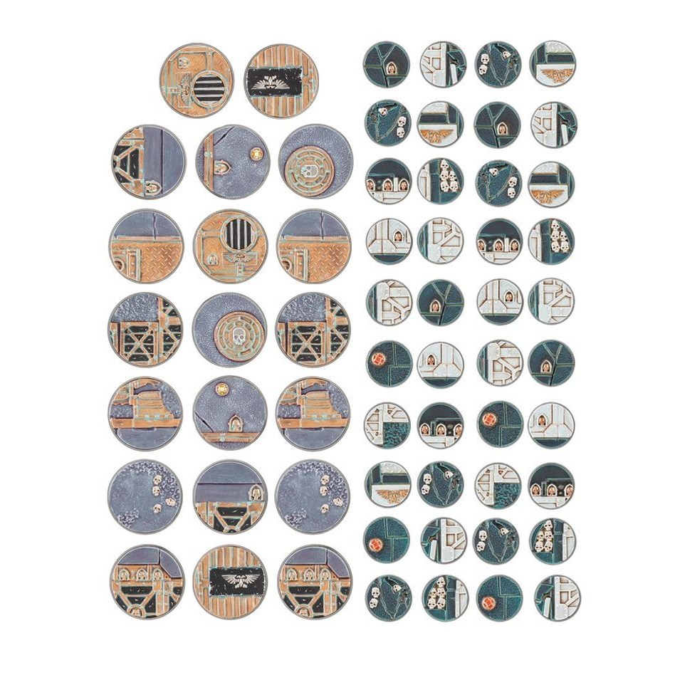 【戰鎚40K】Sector Imperialis: 32mm Round Bases - 帝國市街圓底板32mm-細節圖4