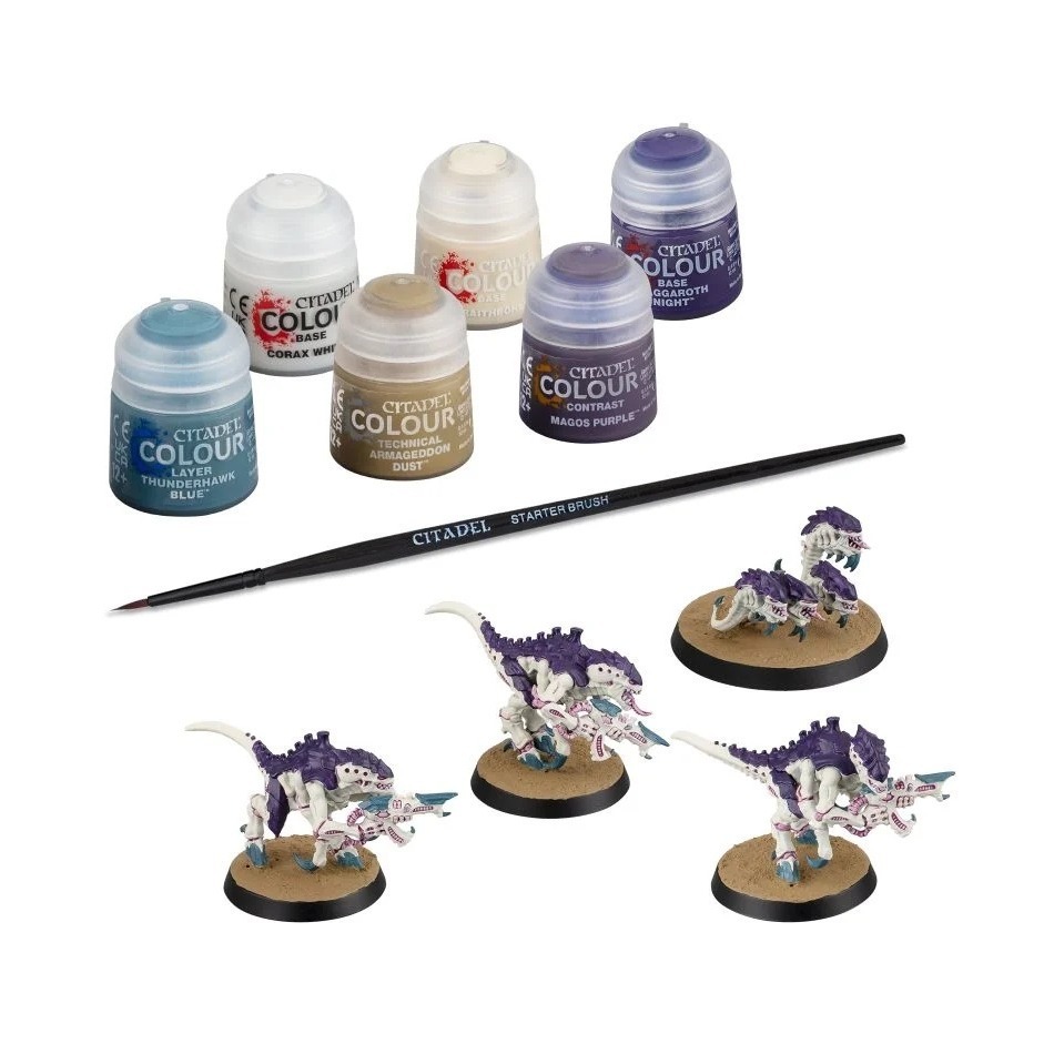 【戰鎚40k】Tyranids + Paints Set  - 槍蟲和撕裂蟲群+顏料-細節圖2