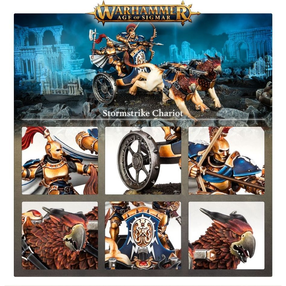 【戰鎚AOS】Stormcast Eternals: Stormstrike Chariot - 雷鑄神兵暴風突擊戰車-細節圖4