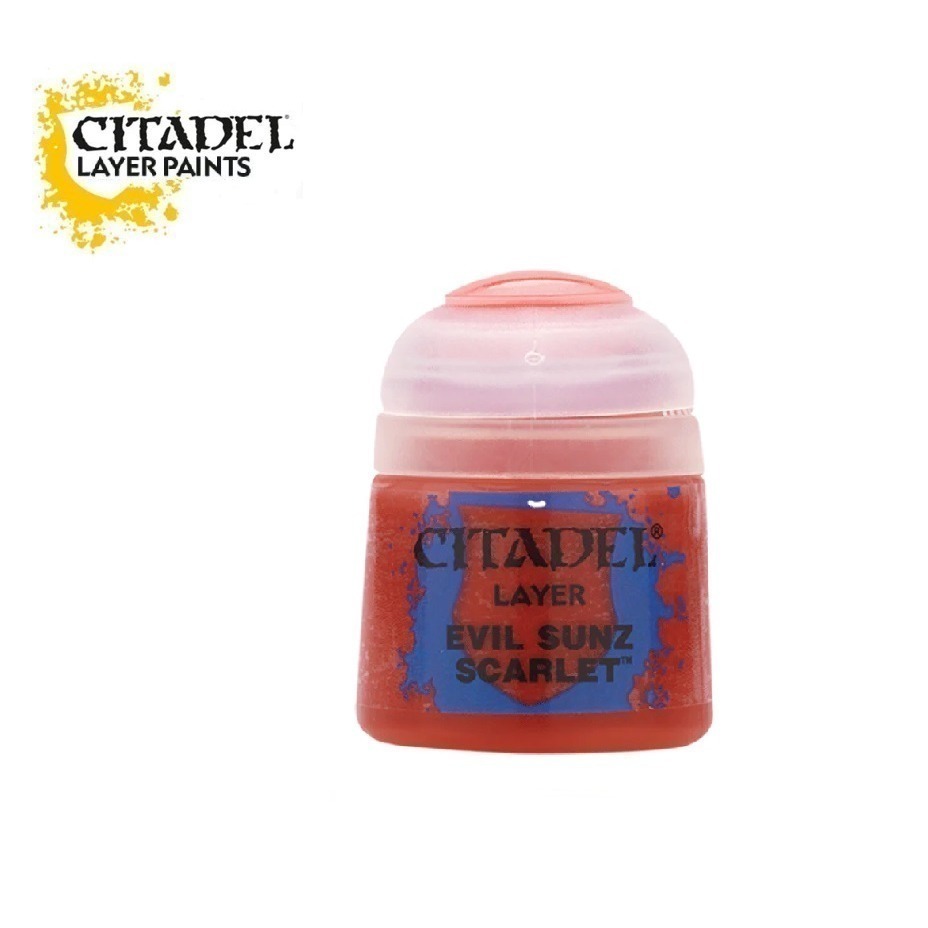 【Citadel】Layer/疊色漆 : Evil Sunz Scarlet (12ml)-細節圖2