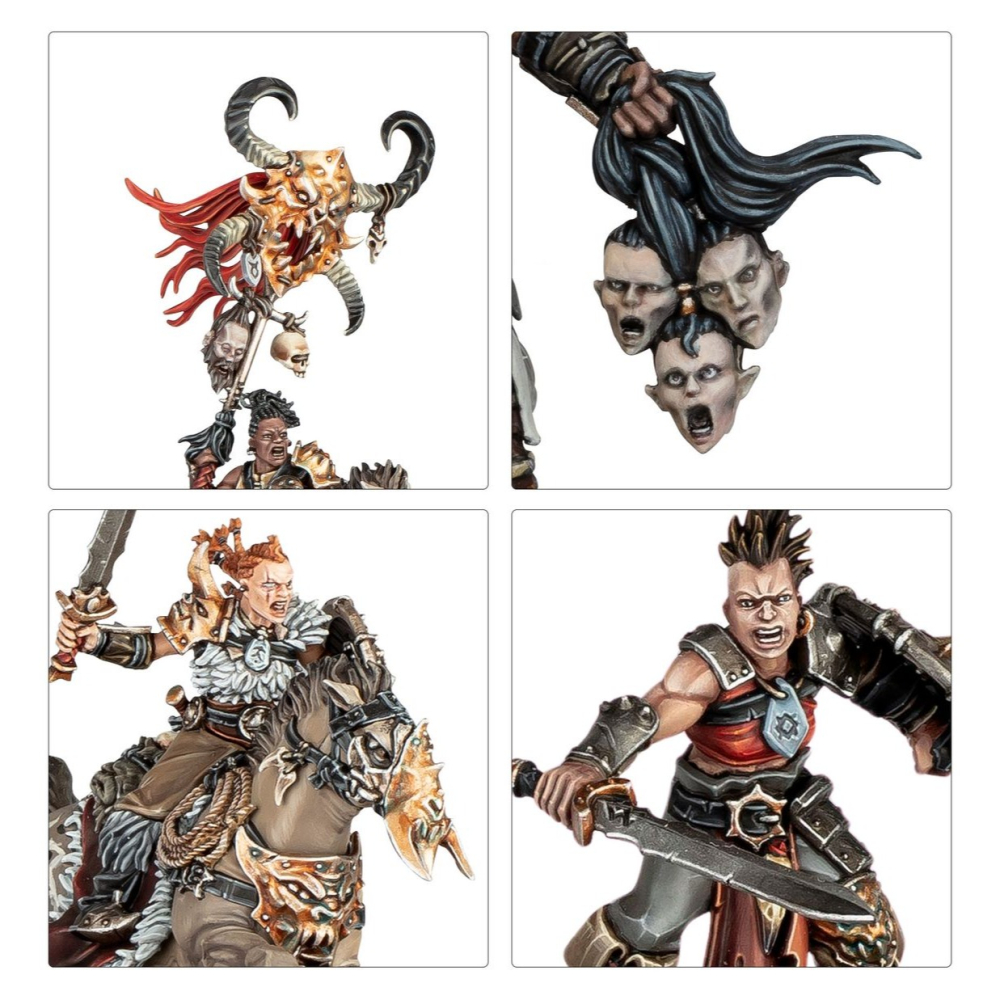 【戰鎚AOS】 Darkoath Raiders Spearhead - 先鋒軍：黑暗之奴－暗誓掠奪者-細節圖4