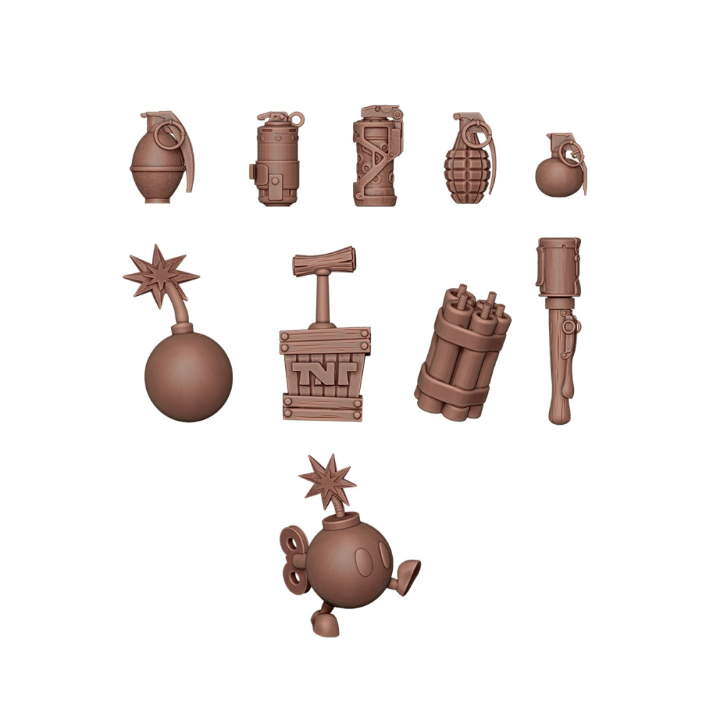AKBIT0028-Bombs & Grenades (72 Pieces) - 場景 - 炸彈&手榴彈 (72入)-細節圖3