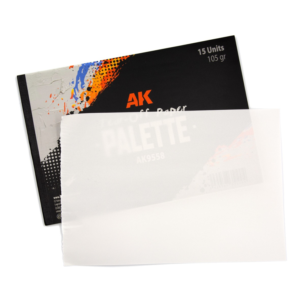 AK9558-Tear-Off Paper Palette (15 Sheets) - 撕取式調色紙 (15入)-細節圖2