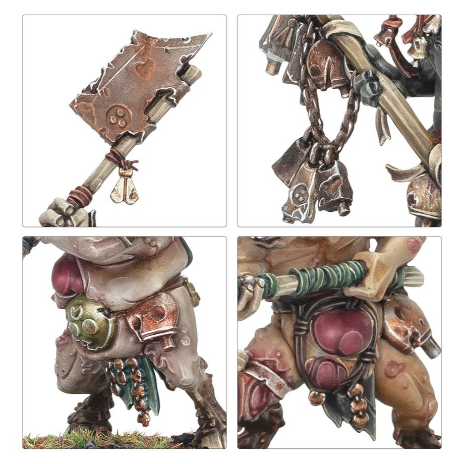 【戰鎚AOS】Maggotkin of Nurgle: Pestigors - 納垢蛆裔：疫角獸-細節圖5