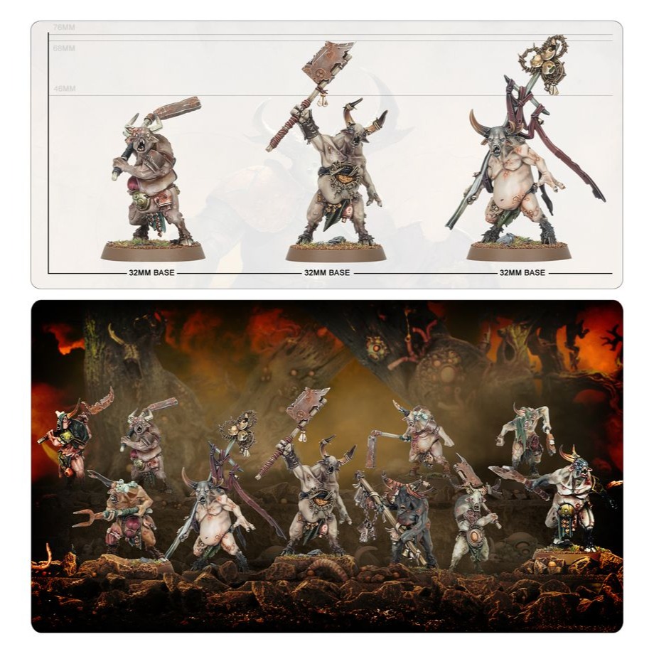 【戰鎚AOS】Maggotkin of Nurgle: Pestigors - 納垢蛆裔：疫角獸-細節圖7